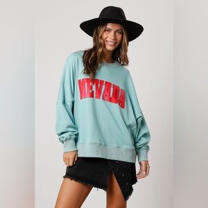 PL3 new peach love Nevada sweatshirt crewneck boutique nwt medium large